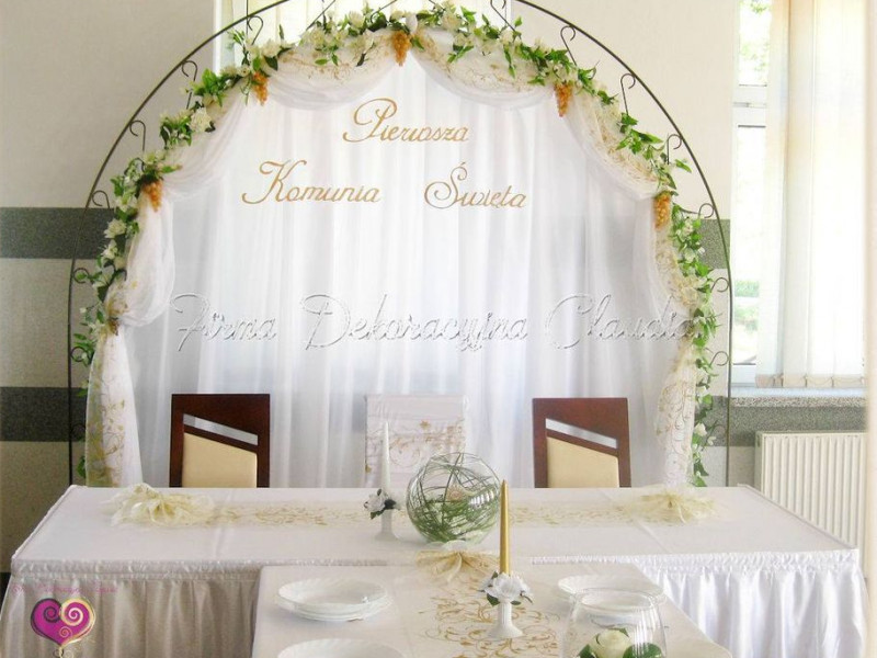 firma-dekoracyjna-claudia-dekoracje-weselne-i-okolicznosciowe zdjęcie prezentacji gdzie wesele