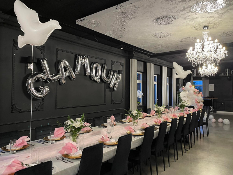 glamour-sala-bankietowa-w-brzozie zdjęcie prezentacji gdzie wesele